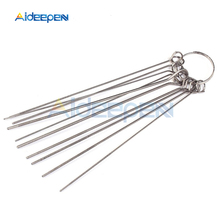 10 Kinds/lot Stainless Steel Needle Set PCB Electronic Circuit Through Hole Needle Desoldering Welding Repair Tool 80mm 0.7-1.3m 2024 - buy cheap