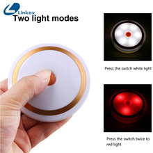Smart 6 LED Night Light With Magnet Auto On/Off For Hallway Pathway Closet Wall Lamp Red White Light Color Lighting 2024 - buy cheap