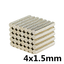 100pcs 4x1.5 mm N35 Super Strong Powerful Small Round Rare Earth Neodymium Magnets4x1.5 mm 2024 - buy cheap