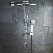 BECOLA Free shipping 8 inch rainfall shower head bathroom handheld shower Waterfall type shower head and shower arm BR-9905 2024 - buy cheap