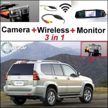 Câmera retrovisora especial 3 em 1, wi-fi + receptor sem fio + monitor espelho, sistema de estacionamento fácil para lexus gx 470 gx470 2024 - compre barato