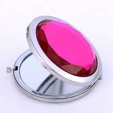 Women Pocket Mirror Portable Round Magnifying Mirror Makeup Mirror Lovely Pocket Crystal Portable Double Dual Sides 2024 - buy cheap