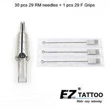 EZ-agujas Magnum de acero inoxidable 316 para tatuaje, tubos de bala magnéticos, 29F, agarre para tatuaje, suministro, 30 Uds. Por lote, 1 ud. 2024 - compra barato
