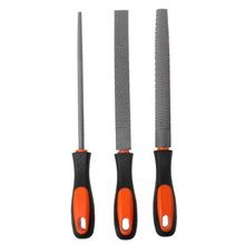 3Pcs/Set Wood Rasp Steel File Carving Flat Round Semi-circular Shape Metal File Woodworking Craft Handle Tool 2024 - buy cheap