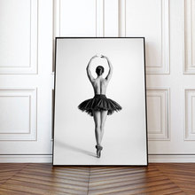 Картина на холсте для балета, танцев, красивые плакаты для девочек и принты, настенные картины для гостиной, скандинавский Декор для дома, без рамки 2024 - купить недорого