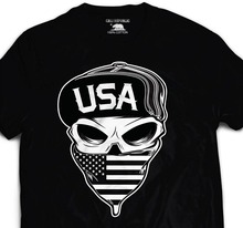 2018  Summer Tee Shirt USA Biker  T shirt American Flag Military  Marines  states Tattoo Fashion T-shirt 2024 - buy cheap