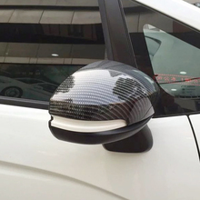 Para Honda City GM6 2015, 2016, 2017, 2018 ABS de fibra de carbono cubierta de espejo retrovisor de coche cubierta de accesorios de estilo de coche 2 uds 2024 - compra barato