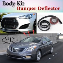 Defletor para acessórios de autos, para hyundai majesty/azera, kit de carroceria, spoiler frontal, saia de tira 2024 - compre barato