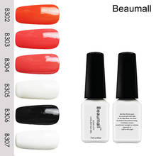 Beaumall Nail Art Gel Series Colors#B302~B307, 7ml Volume Soak Off UV&LED Gel Lacquers Nail Polishes. 2024 - buy cheap