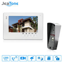 JeaTone 7" TFT Wired Video Intercom Doorbell Waterproof Door Phone Outdoor Camera Monitor Video Door Phone System Home Security 2024 - buy cheap