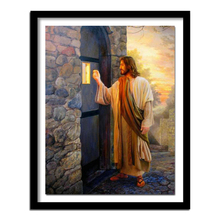 Needlework Diamond Embroidery Jesus came knocking Door Square 5d diy Diamond Painting Christian Series Full Drill  Picture Art 2024 - buy cheap