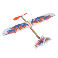DIY Plastic Foam Elastic Rubber Powered Flying Plane Kit Aircraft Model Educational Toy Best Chirsmas Gift For Children j2 2024 - buy cheap