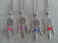 Fast shipping  Alloy Dreamcatcher Feather &Bead Charms Statement Necklace DIY Choker Necklace Jewelry Creative Gifts 10pcs C36 2024 - buy cheap