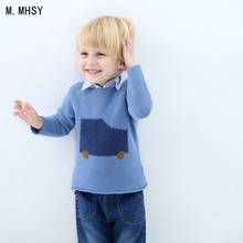 MMHSY/зимние свитера для маленьких мальчиков; Одежда для мальчиков и девочек; вязаный детский свитер; детская одежда; пуловер; свитер для маленьких мальчиков 2024 - купить недорого