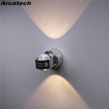 LED Indoor Decoration Lighting Crystal Wall Lamp Up and Down Wall Sconce Modern Aluminum 6W AC85-265V For Bath Corridor  NR-131 2024 - buy cheap