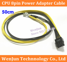 100PCS DHL/EMS Free Shipping 50cm CPU 8pin Power Adapter Cable for Server 18AWG wire 8-pin Connector Cable 2024 - buy cheap