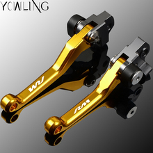 Folding Pivot Lever Brake Clutch For SUZUKI RMX250S RMZ450 RMZ250 RM250 RM125 RM85 Dirt Bike Motorcycle Gold Handbrake levers 2024 - buy cheap