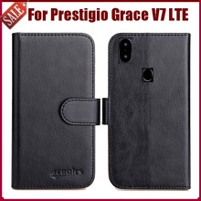 Hot Sale! Prestigio Grace V7 LTE Case New Arrival 6 Colors High Quality Flip Leather Protective Cover Phone Bag 2024 - buy cheap