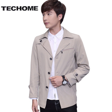 Trench Coat Men Classic Men's Single Breasted Trench Coat Masculino Mens Clothing Long Jackets & Coats Korean Style Overcoat 2024 - buy cheap