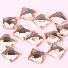 Diamantes de imitación cuadrados superbrillantes para decoración de uñas, cristal de color champán, parte trasera plana, para teléfono móvil, bricolaje, 2018 2024 - compra barato