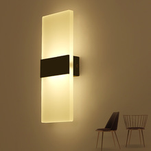 Lâmpada de parede de acrílico led de 3w e 6w, iluminação decorativa de parede para sala de estar, quarto, corredor 2024 - compre barato