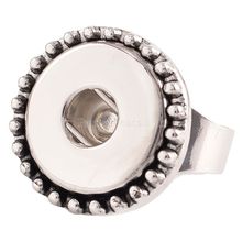 Лидер продаж DIY упругие Мода щелкает кнопку металлическое кольцо для кнопки Fit 18/20 мм имбирь защелками кнопки очарование kc0920 2024 - купить недорого
