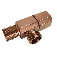 MTTUZK Solid Brass Angle Valve Golden Water Stop Valve G1/2" Rose Gold  Filling Valves Black Hot and Cold Water Inlet Valves 2024 - buy cheap
