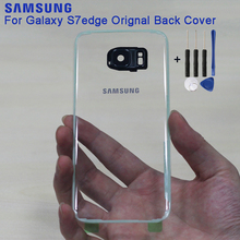 SAMSUNG-funda trasera de cristal transparente Original para Samsung Galaxy S7, G9300, S7 Edge, G9350 2024 - compra barato