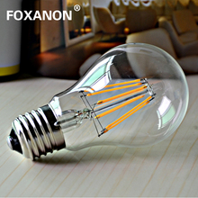Foxanon E27 Dimmable Led Light 2W 4W 6W 8W 110V / 220V Filament lamp Antique Retro Edison 2700K  Ball Bulb lampada led G45 A60 2024 - buy cheap