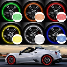 16Pcs Strips Reflective Motocross Bike Motorcycle Wheel Stickers And Decals 14" 17" 18" Reflective Rim Tape 5 Colors Car Styling 2024 - buy cheap