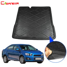 Cawanerl Car Tail Trunk Mat Floor Boot Tray Liner Rear Cargo Carpet Mud Kick Luggage Pad For Chevrolet Aveo T300 Sedan 2011-2015 2024 - buy cheap