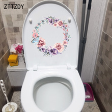 ZTTZDY 21.7*23CM Miramar Ring Girl Bedroom Wall Sticker Mural Decor Classic Toilet Decal T2-0058 2024 - buy cheap