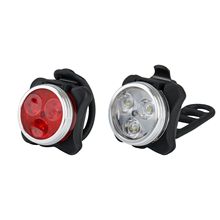 Built-in Battery USB Rechargeable LED Bicycle Light Bike lamp Cycling Set Bright Front Headlight Rear Back Tail Lanterna 4 Modes 2024 - buy cheap