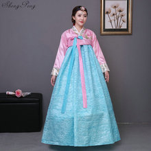 Roupa tradicional coreana feminina, fantasia coreana hanbok 2021, vestido feminino hanbok cc554 2024 - compre barato