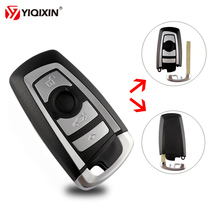 YIQIXIN-carcasa sin llave para llave de coche inteligente, 4 botones, para BMW 1, 3, 5, 6, 7, serie X3, X4, CAS4 2024 - compra barato