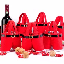 Conjunto de sacos para presente de natal, 6 peças, peças, sacos de doces, para o natal, organizador de comida, vinho, decoração de casamento, presentes, uso de armazenamento 2024 - compre barato