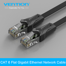 Vention-conector rj45 de alta velocidad UTP CAT 6, cable Ethernet plano Gigabit, Cable de red RJ45, parche LAN para PC, enrutador y portátil 2024 - compra barato