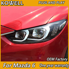 KOWELL Car Styling for Mazda6 2014-17 Atenza LED Headlight Mazda 6 Headlights DRL Lens Double Beam H7 HID Xenon Car Accessories 2024 - buy cheap