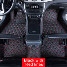 Car Floor Mats Case for Jeep Compass Partriot Customized Auto 3D Carpets Custom-fit Foot Liner Mat Car Rugs  Black Beige lines 2024 - buy cheap