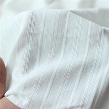 White Cloth Cotton Jacquard Fabric Pastoral Small Fresh Dress Shirt Skirt Fabric Children 's Wear Fabrics 100x145cm 2024 - buy cheap