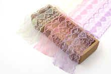 10yards/20yards Heart Style Embroidered Lace Fabric Trim Width 75mm Lace Ribbon For Sewing DIY Decoration Color Choice 2024 - buy cheap