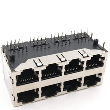 10pcs/lot 59/2x4 Shield 8 PortS RJ45 LAN Modular Network Connector 2024 - buy cheap