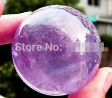 Envío Gratis> raro 100% amatista NATURAL Esfera de cristal de cuarzo bola curativa 40mm + soporte 2024 - compra barato