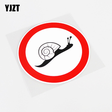 YJZT 12.5CM*12.5CM Funny Animal Snail High-quality Car Sticker PVC Decal 13-0818 2024 - buy cheap