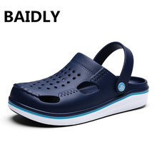 New Summer Jelly Shoes Men Beach Sandals Men Light Sandalias Lovers Outdoor Summer Slippers Chanclas Cheap Male Sandals 2024 - buy cheap