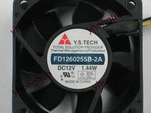 Y.S.TECH FD1260255B-2A DC 12V 1.44W 3-wire 60x60x25mm Server Cooling Fan 2024 - buy cheap