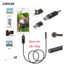 JCWHCAM New 2M Android USB Endoscope Camera 8mm Len Flexible USB Snake Camera HD 720P Endoscopy Android USB Borescope Camera 2024 - buy cheap