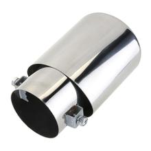 New Universal Car Round Exhaust Muffler Tip Stainless Steel Auto Tail Rear Chrome Round Exhaust Rear Pipe Tail Muffler Tip 2024 - buy cheap
