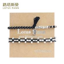 LotusMann Two day a group of black beads and bead weaving bracelets 2024 - buy cheap