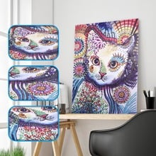 Diamond Paintings Animal Cat Special Shaped Diamond Painting Embroidery Crystal Diamond Picture of Rhinestones Home Decoration 2024 - buy cheap